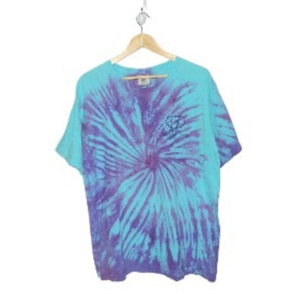 Comfort Colors Men's "Musk & Trunk Apparel" Cotton Spin Tie Die T-Shirt size L - Picture 1 of 7